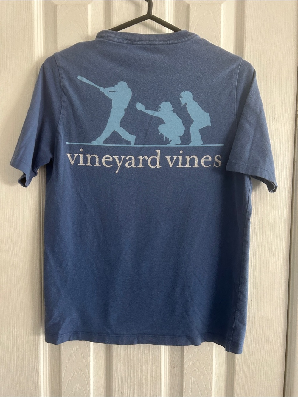 VINEYARD VINES BASEBALL SILHOUETTE SHORT SLEEVE POCKET TEE SIZE M